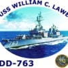 DD 763 USS William C. Lawe 2-Sided Photo T Shirt