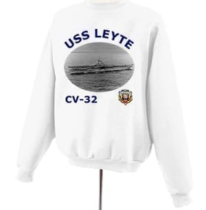 CV 32 USS Leyte Photo Sweatshirt