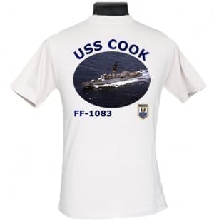 FF 1083 USS Cook 2-Sided Photo T Shirt