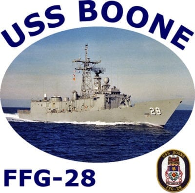 FFG 28 USS Boone 2-Sided Photo T Shirt