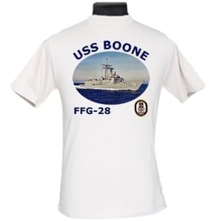 FFG 28 USS Boone 2-Sided Photo T Shirt