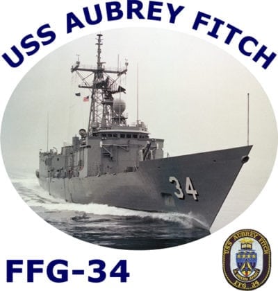 FFG 34 USS Aubrey Fitch 2-Sided Photo T Shirt