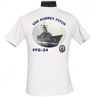 FFG 34 USS Aubrey Fitch 2-Sided Photo T Shirt