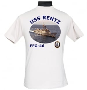 FFG 46 USS Rentz 2-Sided Photo T Shirt