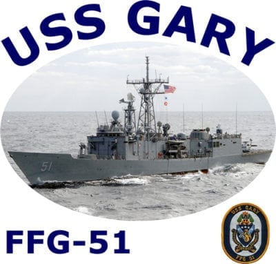 FFG 51 USS Gary 2-Sided Photo T Shirt