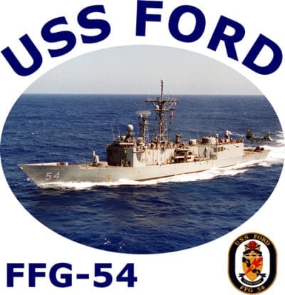 FFG 54 USS Ford 2-Sided Photo T Shirt