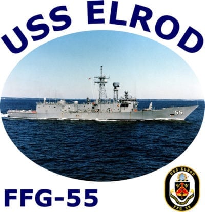 FFG 55 USS Elrod 2-Sided Photo T Shirt