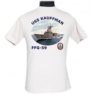 FFG 59 USS Kauffman 2-Sided Photo T Shirt
