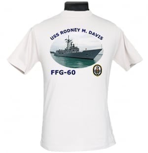 FFG 60 USS Rodney M. Davis 2-Sided Photo T Shirt