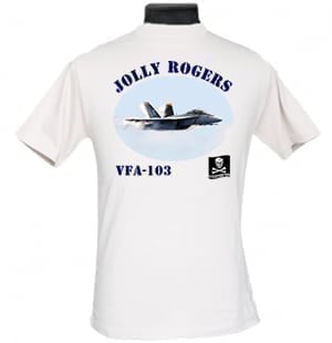 VFA 103 Jolly Rogers 2-Sided Hornet Photo T Shirt