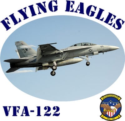 VFA 122 Flying Eagles 2-Sided Hornet Photo T Shirt