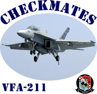 VFA 211 Checkmates 2-Sided Hornet Photo T Shirt
