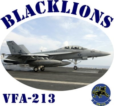 VFA 213 Blacklions 2-Sided Hornet Photo T Shirt