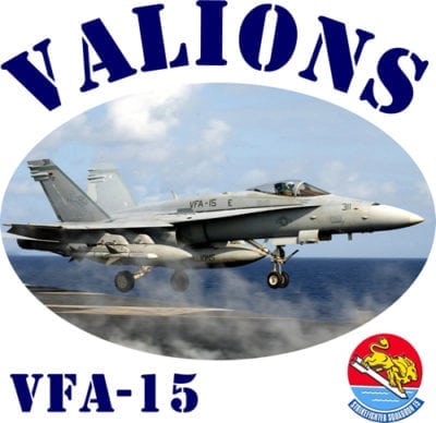 VFA 15 Valions 2-Sided Hornet Photo T Shirt