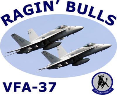 VFA 37 Ragin' Bulls 2-Sided Hornet Photo T Shirt