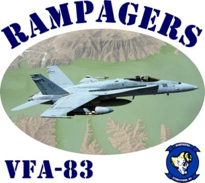 VFA 83 Rampagers 2-Sided Hornet Photo T Shirt