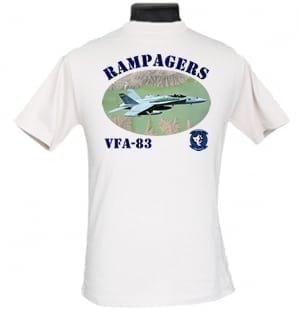VFA 83 Rampagers 2-Sided Hornet Photo T Shirt
