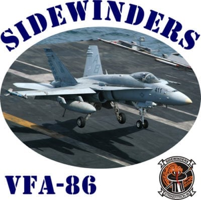 VFA 86 Sidewinders 2-Sided Hornet Photo T Shirt