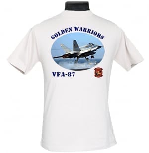VFA 87 Golden Warriors 2-Sided Hornet Photo T Shirt