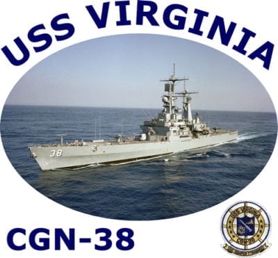 CGN 38 USS Virginia 2-Sided Photo T Shirt