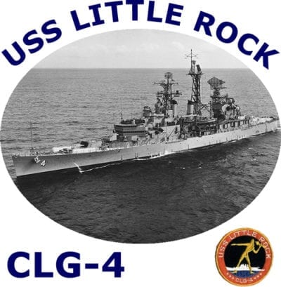 CLG 4 USS Little Rock 2-Sided Photo T Shirt