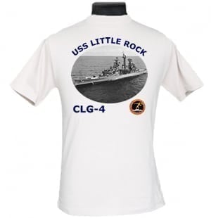 CLG 4 USS Little Rock 2-Sided Photo T Shirt