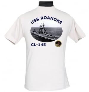 CL 145 USS Roanoke 2-Sided Photo T Shirt