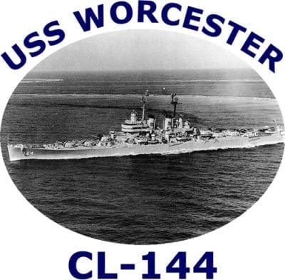 CL 144 USS Worcester 2-Sided Photo T Shirt