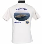 CVN 68 USS Nimitz 2-Sided Photo T Shirt
