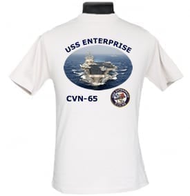 CVN 65 USS Enterprise 2-Sided Photo T Shirt