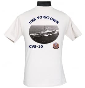 CV 10 USS Yorktown 2-Sided Photo T Shirt