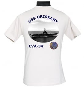 CV 34 USS Oriskany 2-Sided Photo T Shirt