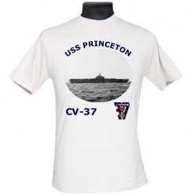 CV 37 USS Princeton 2-Sided Photo T Shirt