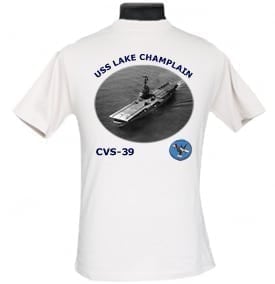 CV 39 USS Lake Champlain 2-Sided Photo T Shirt