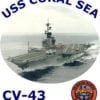CV 43 USS Coral Sea 2-Sided Photo T Shirt