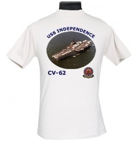 CV 62 USS Independence 2-Sided Photo T Shirt