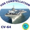 CV 64 USS Constellation 2-Sided Photo T Shirt
