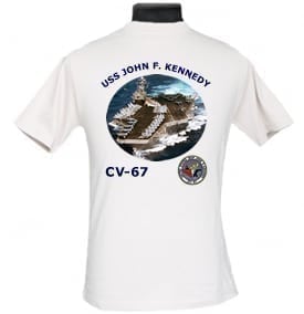 CV 67 USS John F Kennedy 2-Sided Photo T Shirt