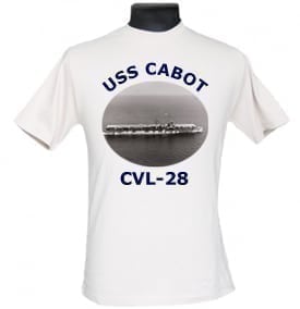 CVL 28 USS Cabot 2-Sided Photo T Shirt