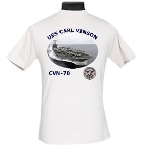 CVN 70 USS Carl Vinson 2-Sided Photo T Shirt