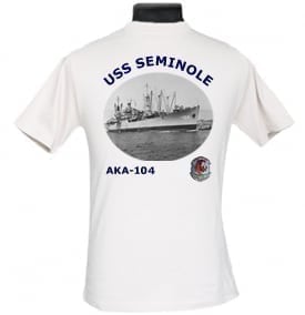 AKA 104 USS Seminole 2-Sided Photo T Shirts