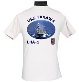 LHA 1 USS Tarawa 2-Sided Photo T Shirt