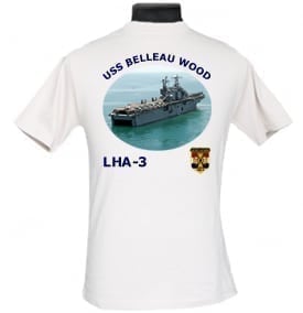 LHA 3 USS Belleau Wood 2-Sided Photo T Shirt