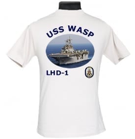 LHD 1 USS Wasp 2-Sided Photo T Shirt