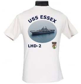 LHD 2 USS Essex 2-Sided Photo T Shirt