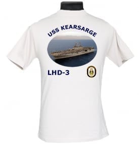 LHD 3 USS Kearsarge 2-Sided Photo T Shirt
