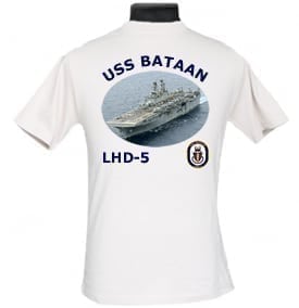 LHD 5 USS Bataan 2-Sided Photo T Shirt
