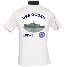 LPD 5 USS Ogden 2-Sided Photo T Shirt