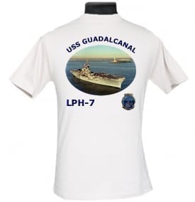 LPH 7 USS Guadalcanal 2-Sided Photo T Shirt