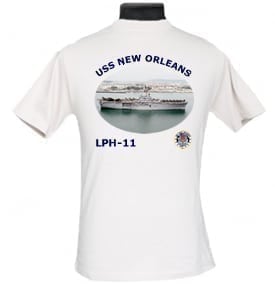 LPH 11 USS New Orleans 2-Sided Photo T Shirt